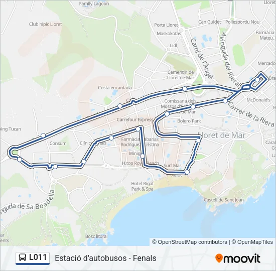 L011  Line Map