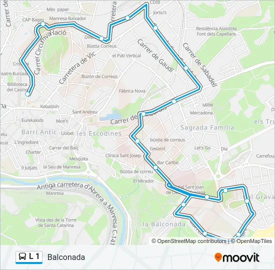 L 1  Line Map