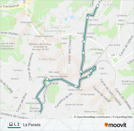 L 2  Line Map