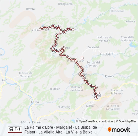 Mapa de F-1 de autobús