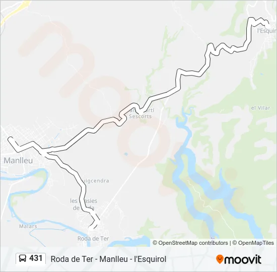 431  Line Map