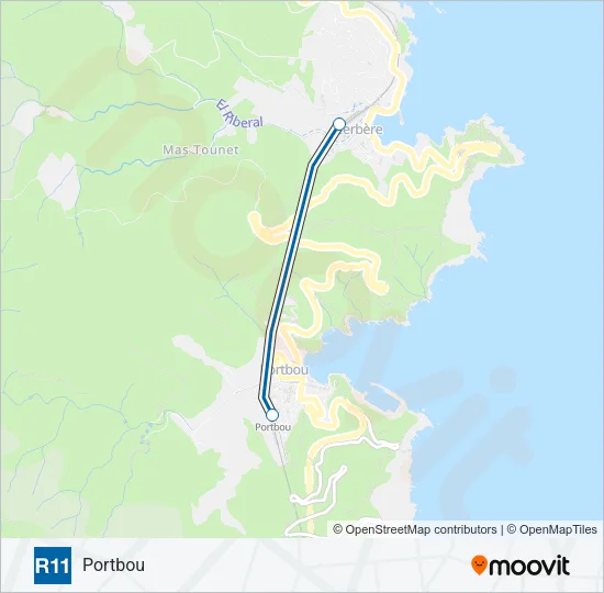 R11 Train Line Map