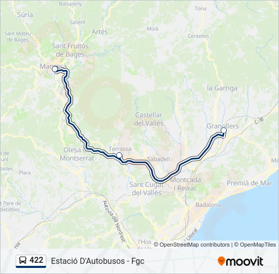 422  Line Map