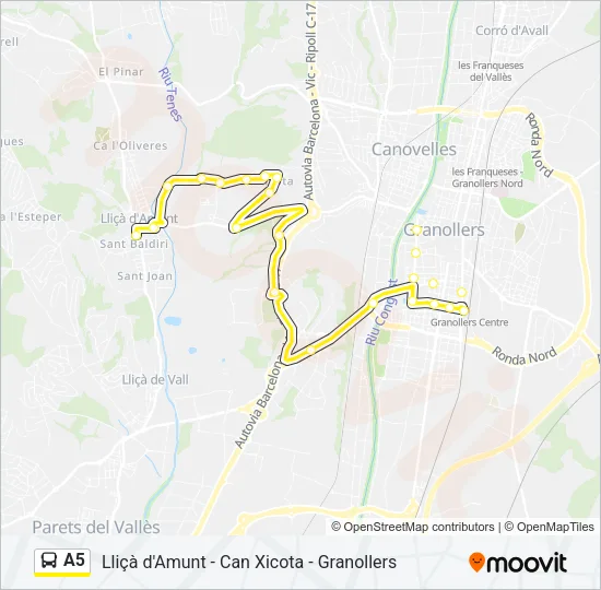 A5  Line Map