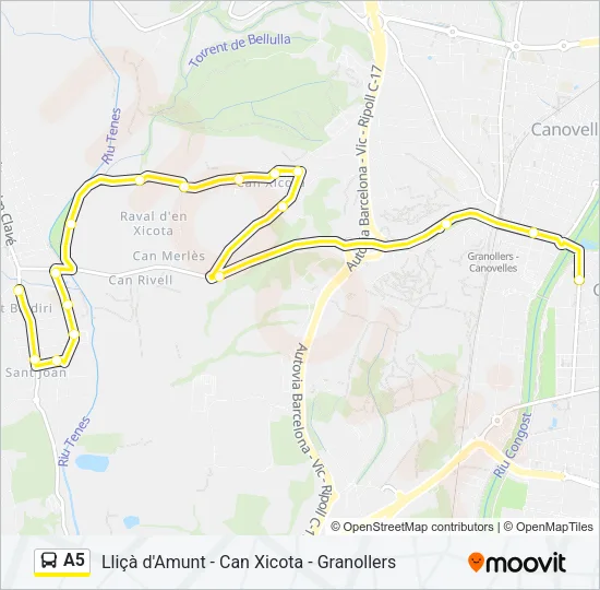 A5  Line Map