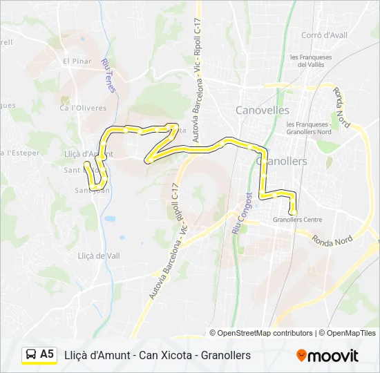 A5  Line Map