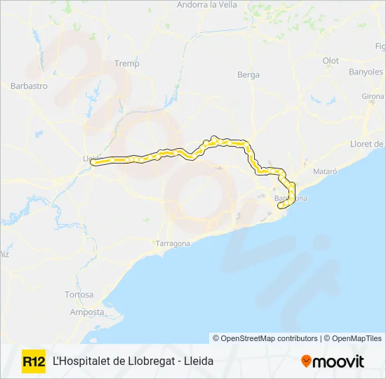 R12 Train Line Map