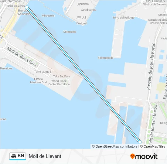 BN Ferry Line Map