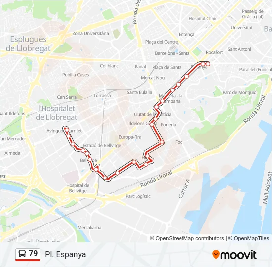 79 Bus Line Map