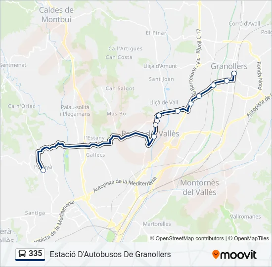 335  Line Map