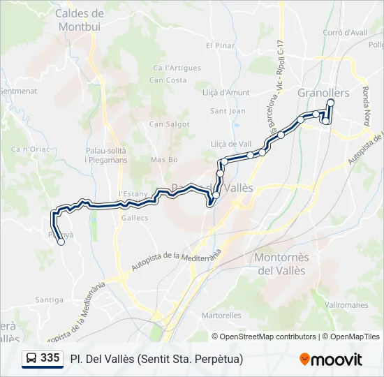 335  Line Map