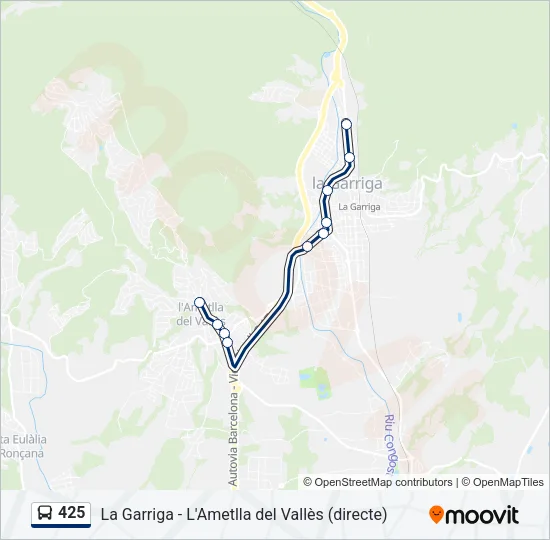 425  Line Map