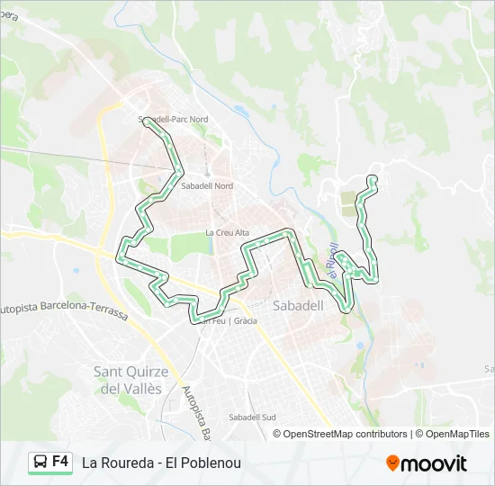F4 Bus Line Map