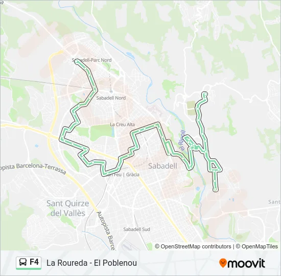 F4 Bus Line Map