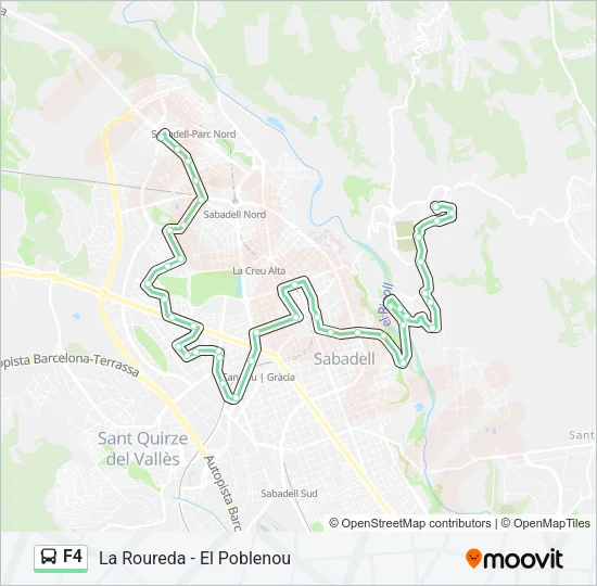 F4 Bus Line Map
