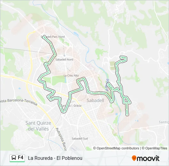 F4 Bus Line Map