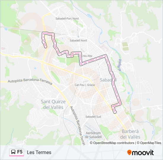 F5 Bus Line Map