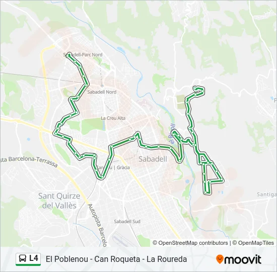 L4 Bus Line Map