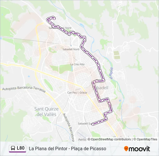 L80 Bus Line Map