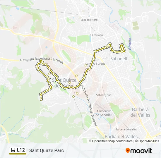 L12 Bus Line Map