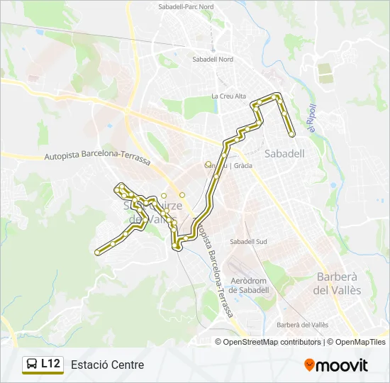 L12 Bus Line Map