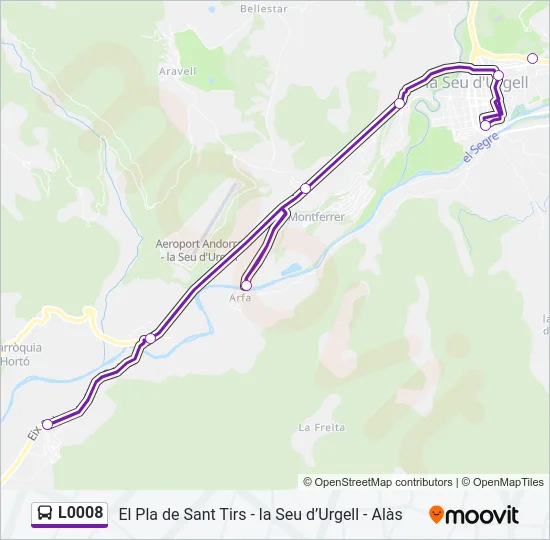 L0008 Bus Line Map