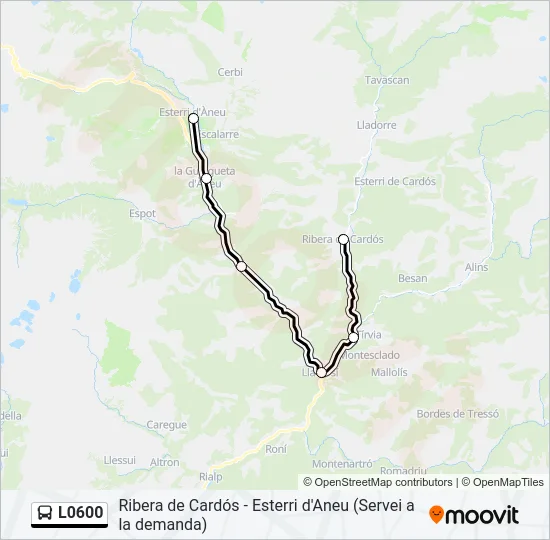 L0600  Mapa de línia