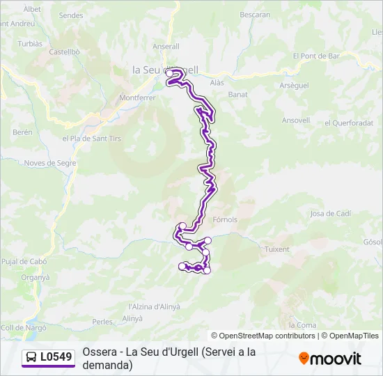 L0549 Bus Line Map