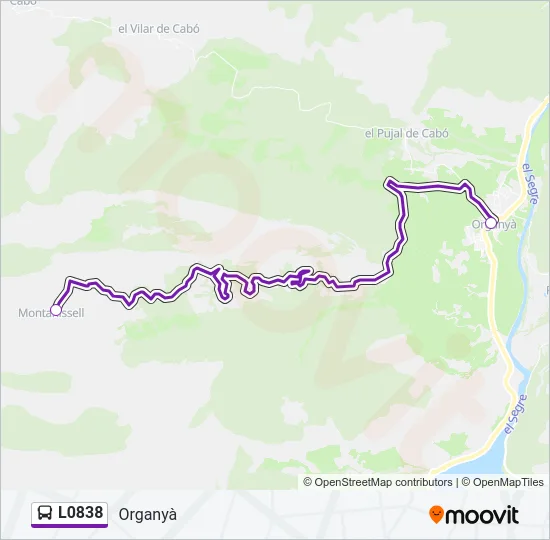 L0838 Bus Line Map