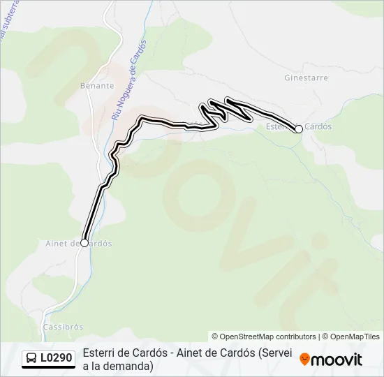 L0290  Mapa de línia