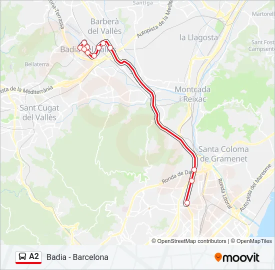A2  Line Map