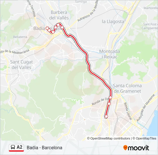 A2  Line Map