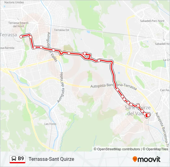 B9  Line Map