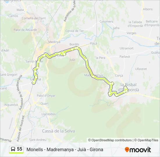 55  Line Map