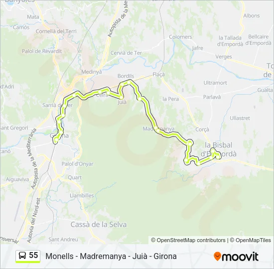 55  Line Map