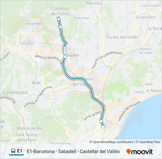 E1  Line Map