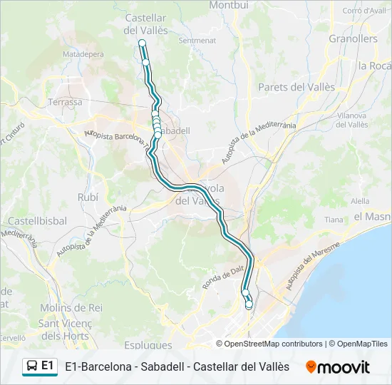 E1  Line Map
