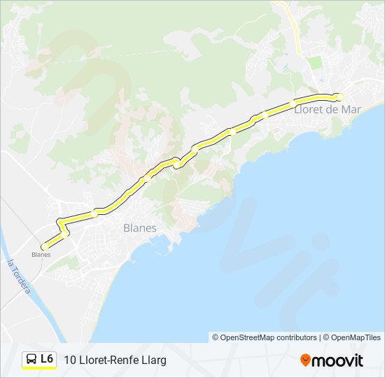 L6 bus Line Map