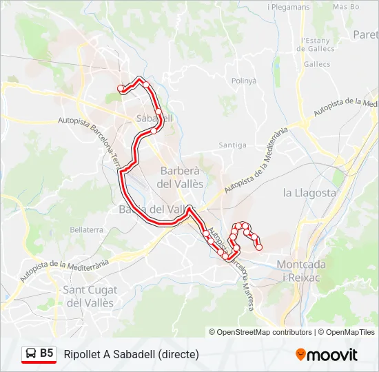 B5  Line Map