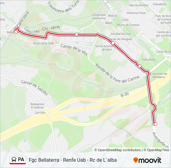 PA  Line Map