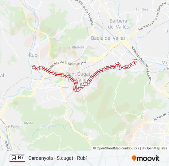 B7  Line Map
