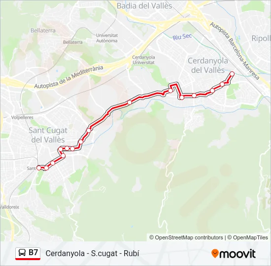 B7  Line Map