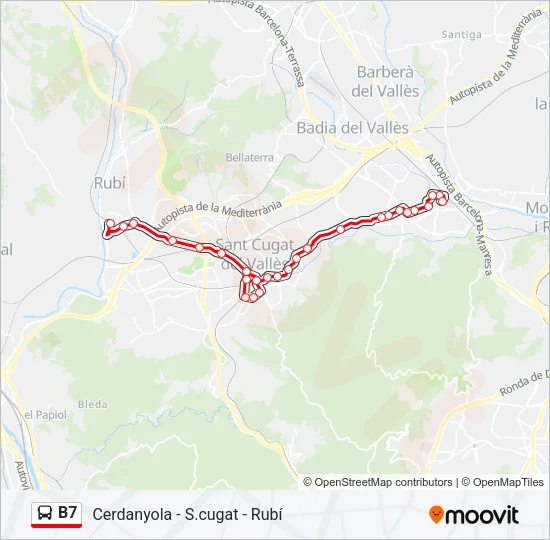 B7  Line Map