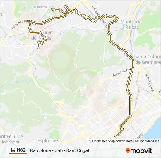 N62  Line Map