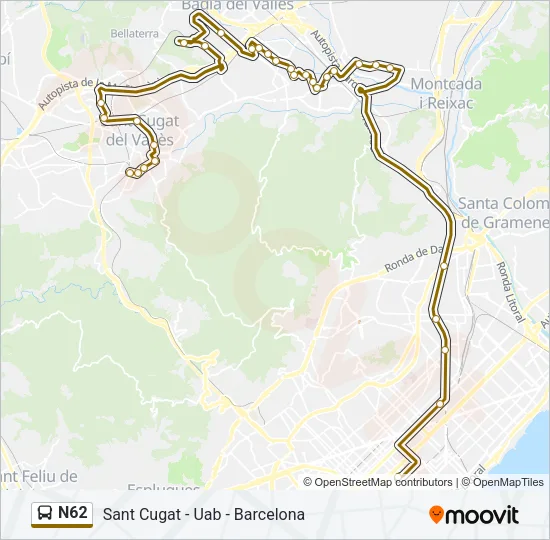 N62  Line Map