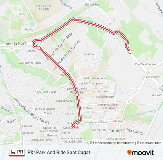 PR bus Line Map