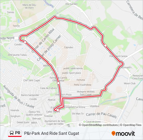 PR bus Line Map