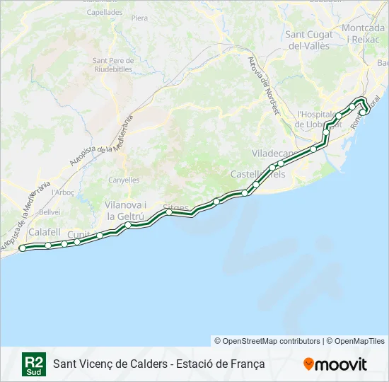 R2S Train Line Map