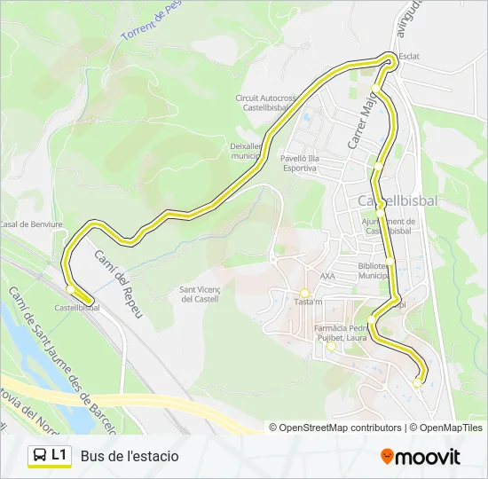 L1 Bus Line Map