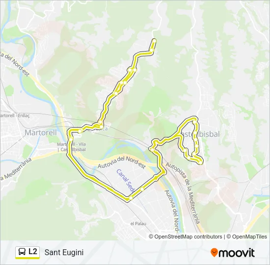 L2 Bus Line Map